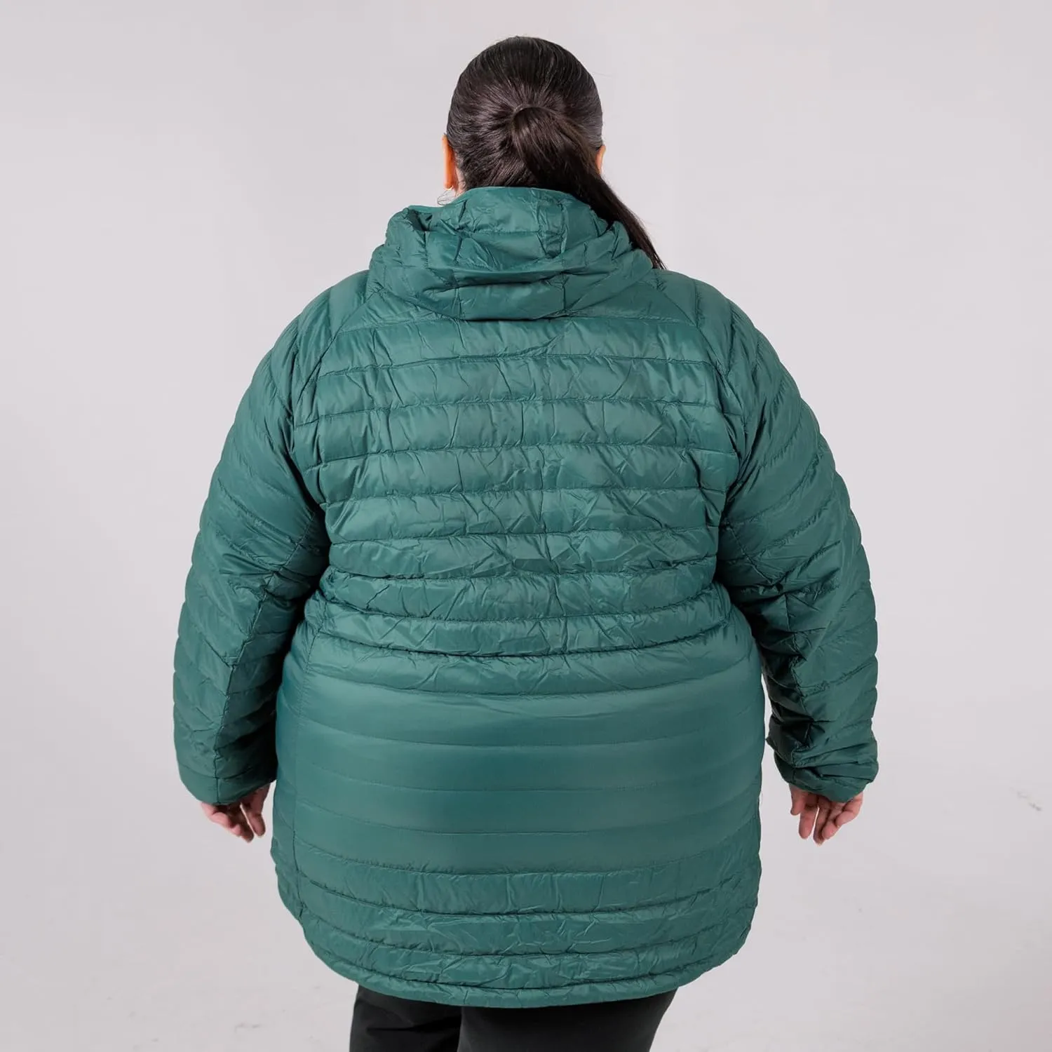 Women's Plus Size Packable Down Jacket 1X-6X Hooded Lightweight Spring Fall Coat