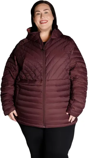 Women's Plus Size Packable Down Jacket 1X-6X Hooded Lightweight Spring Fall Coat