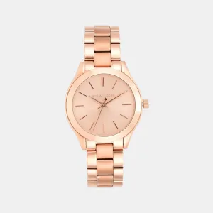 Women's Rose Gold Analog Stainless Steel Watch MK3513I