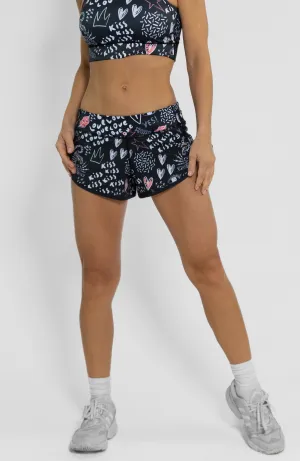 Women's Running Shorts in Love Bomb