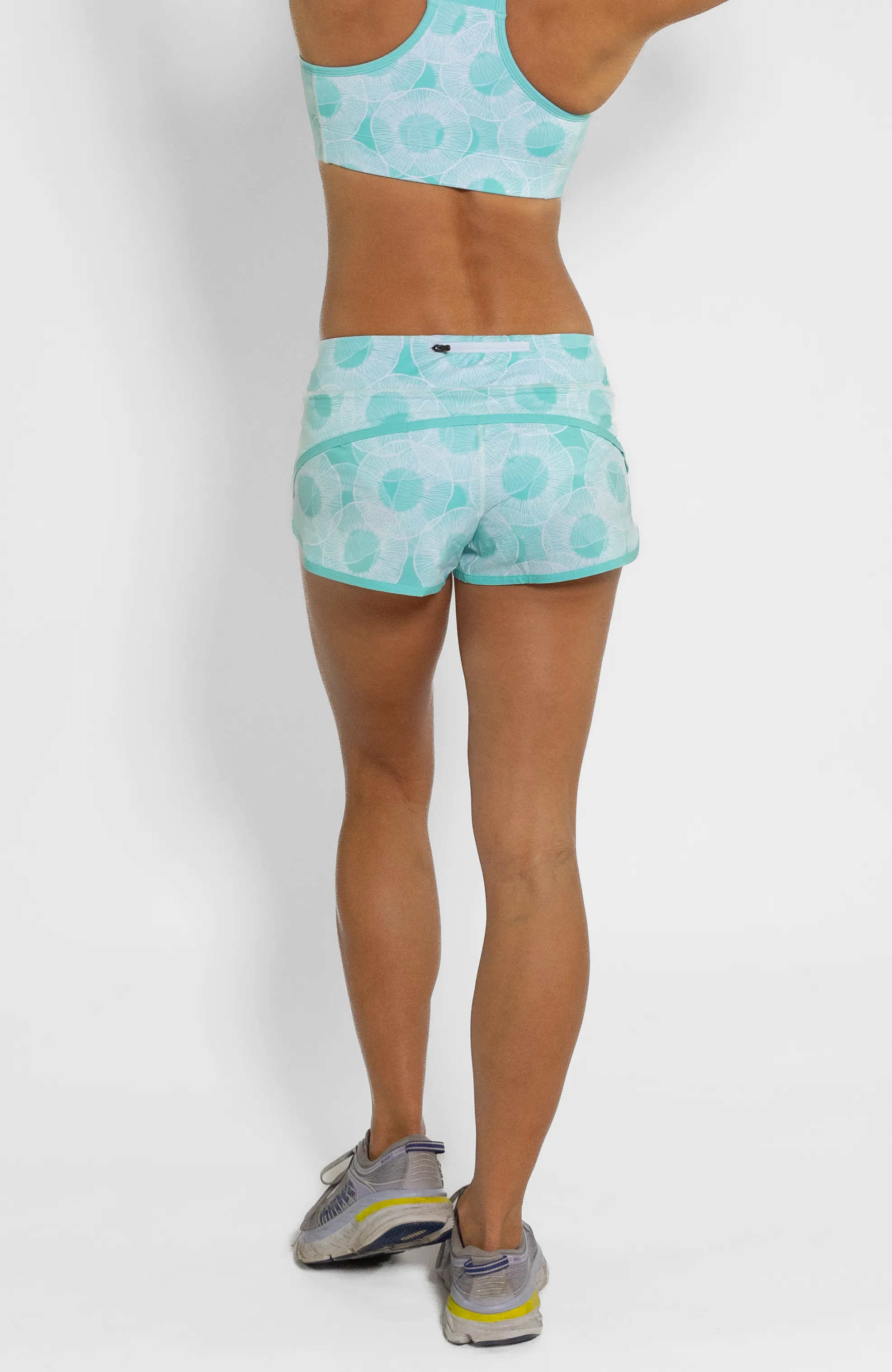 Women's Running Shorts in Sea Glass