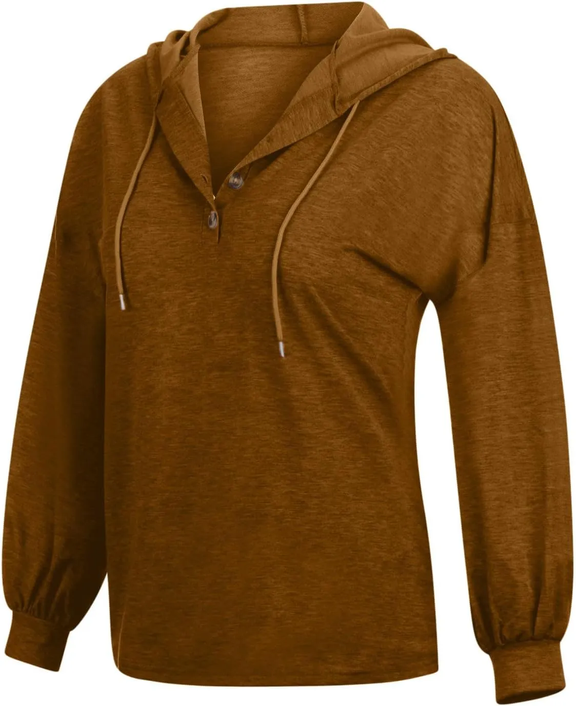 Womens Tops Hoodies Long Sleeve Botton Down Sweatshirt Oversized V Neck Shirts Spring Fall Going Out Workout Outfits