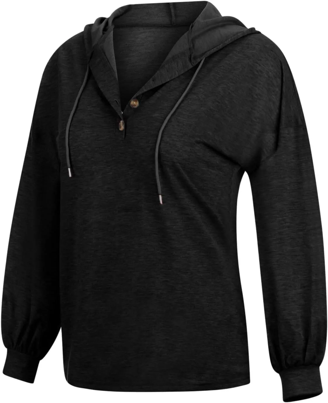 Womens Tops Hoodies Long Sleeve Botton Down Sweatshirt Oversized V Neck Shirts Spring Fall Going Out Workout Outfits
