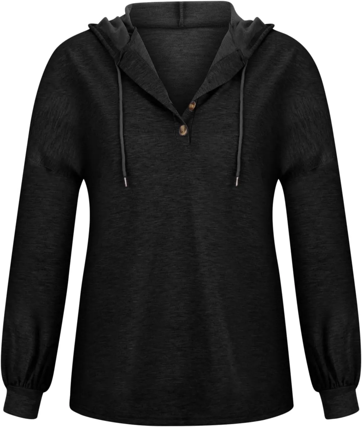 Womens Tops Hoodies Long Sleeve Botton Down Sweatshirt Oversized V Neck Shirts Spring Fall Going Out Workout Outfits