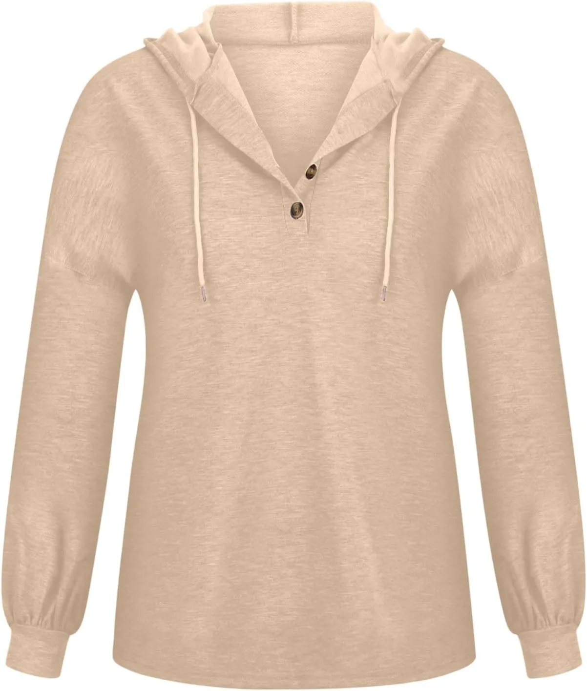 Womens Tops Hoodies Long Sleeve Botton Down Sweatshirt Oversized V Neck Shirts Spring Fall Going Out Workout Outfits